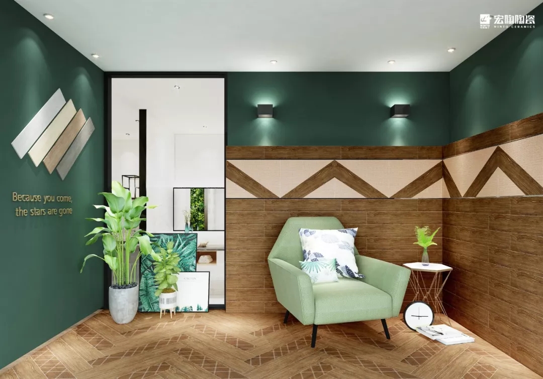 伟德BETVLCTOR1946始于英国绿色瓷砖效果图