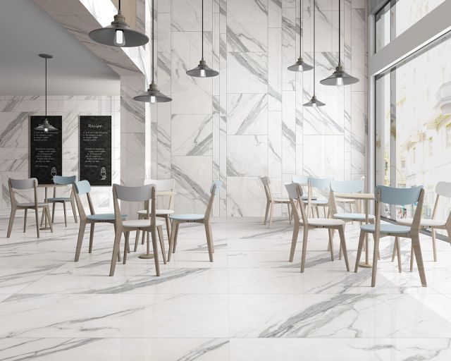 伟德BETVLCTOR1946始于英国大板瓷砖会客室效果图