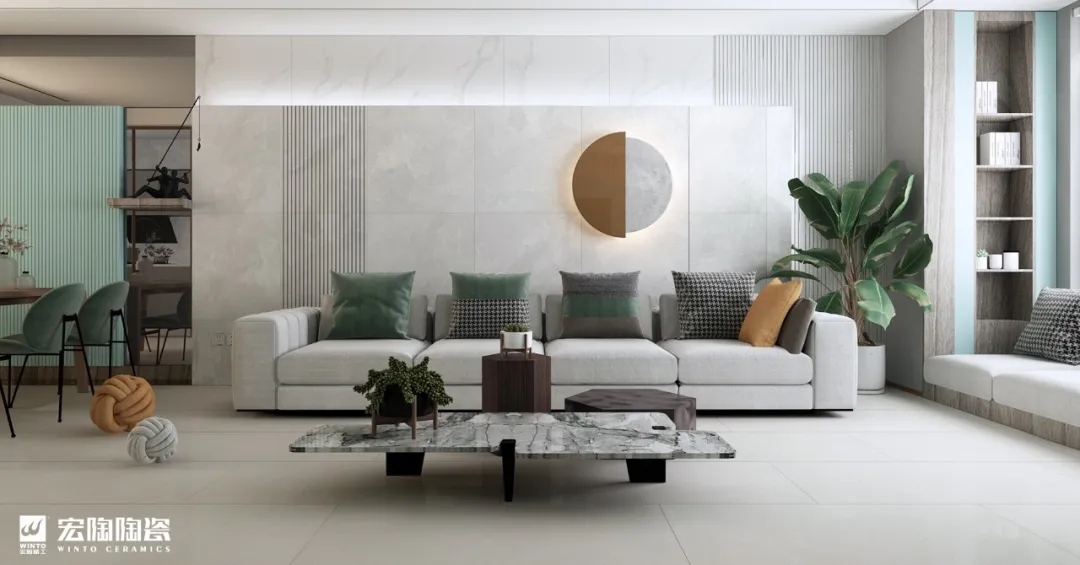 伟德BETVLCTOR1946始于英国和璧岩·通体奥比克灰瓷砖