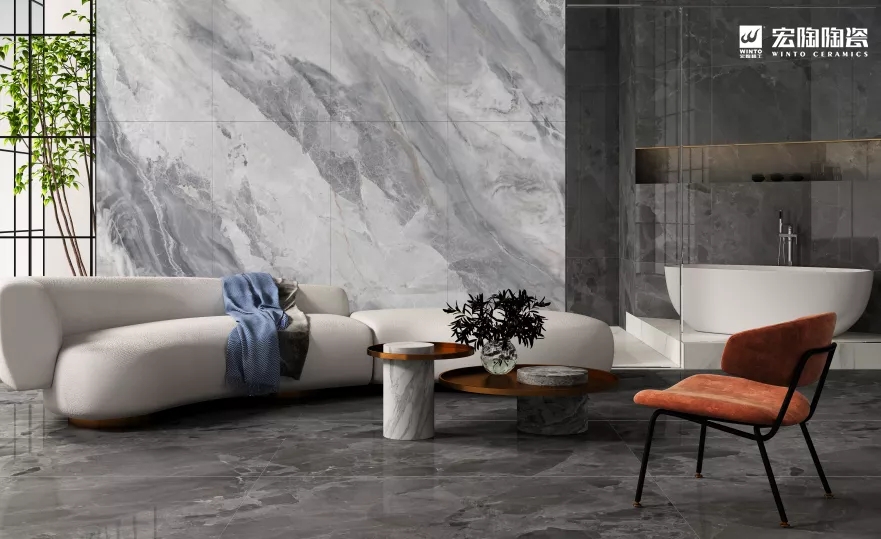 伟德BETVLCTOR1946始于英国大板TPGMW157033（波斯灰）瓷砖地砖效果图