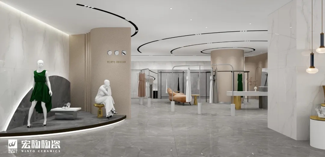 伟德BETVLCTOR1946始于英国大板TPGMW157034（宝石灰）瓷砖地砖效果图