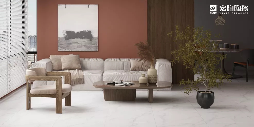 伟德BETVLCTOR1946始于英国和璧岩·通体白瓷砖地砖效果图