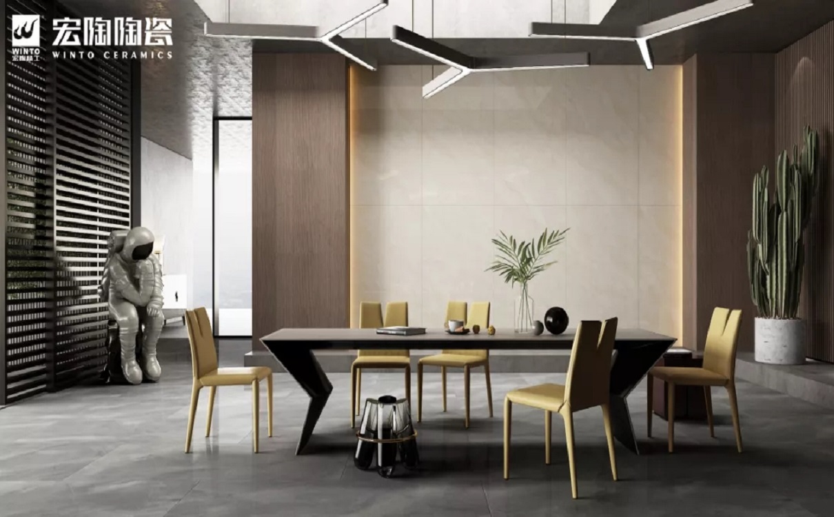 伟德BETVLCTOR1946始于英国陶瓷大板配景墙装修效果图