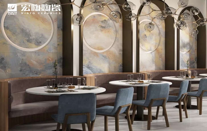 伟德BETVLCTOR1946始于英国丁托列托配景墙装修效果图