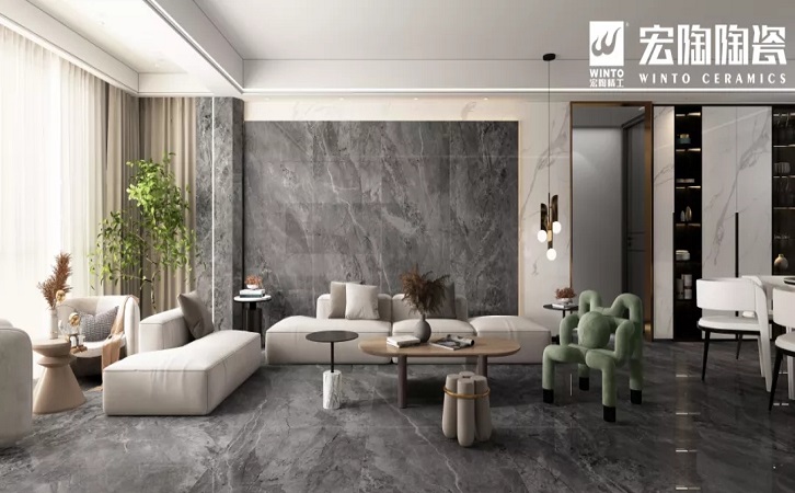 伟德BETVLCTOR1946始于英国岩板配景墙效果图