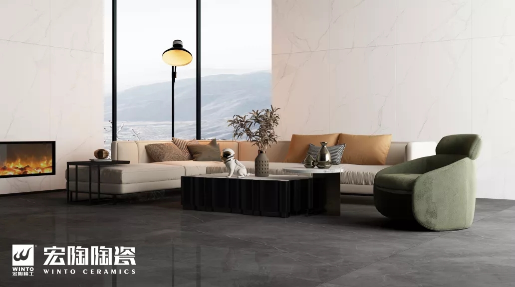 伟德BETVLCTOR1946始于英国抛釉砖西尔圣灰装修效果图