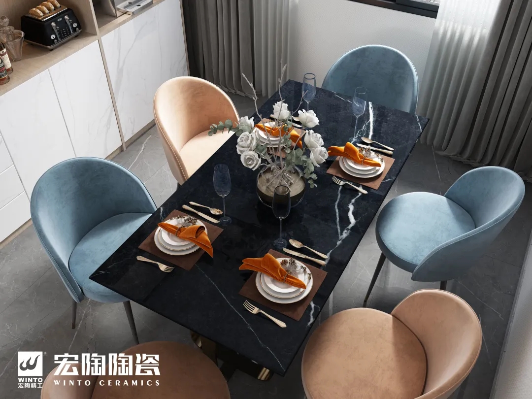 伟德BETVLCTOR1946始于英国岩板餐桌效果图