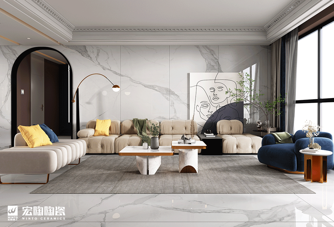 伟德BETVLCTOR1946始于英国地砖750x1500mm装修效果图