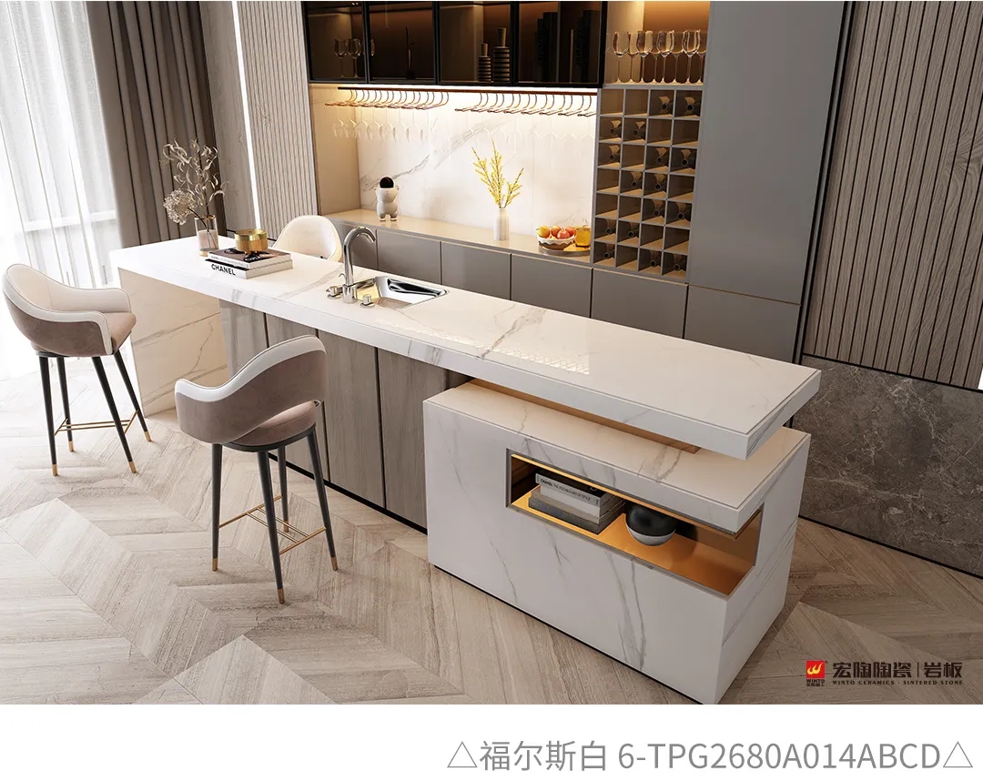 伟德BETVLCTOR1946始于英国福尔斯白岩板装修效果图