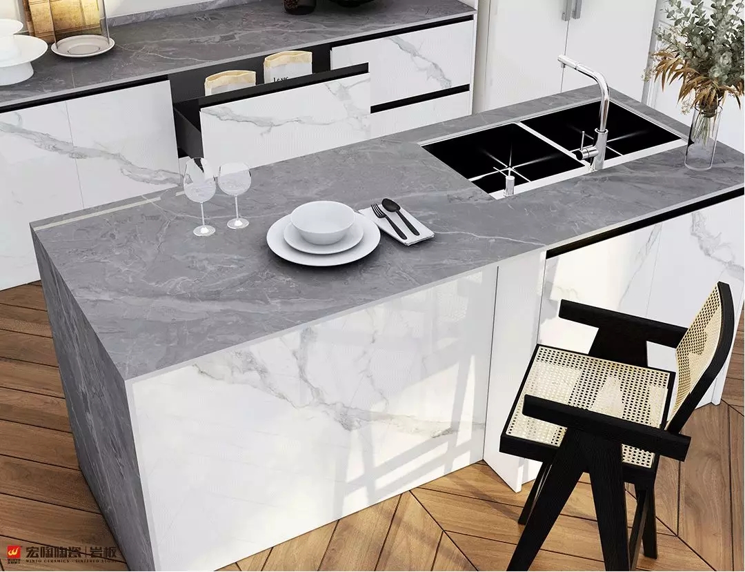 伟德BETVLCTOR1946始于英国岩板雅士白15-TG2680A008装修效果图