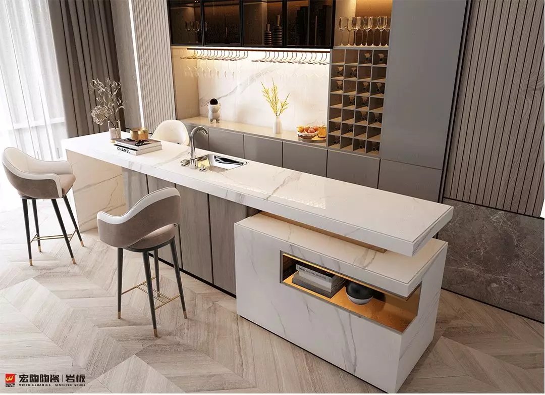 伟德BETVLCTOR1946始于英国岩板卡索灰15-TG2680F010 装修效果图