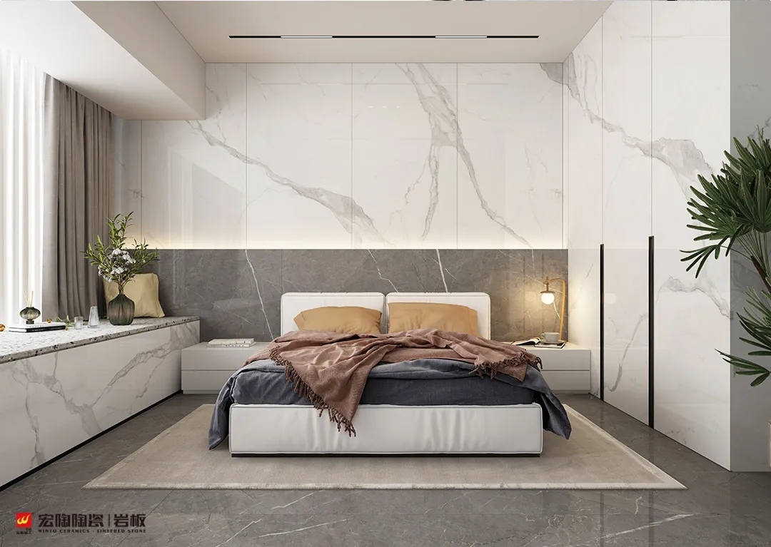 伟德BETVLCTOR1946始于英国岩板卧室效果图