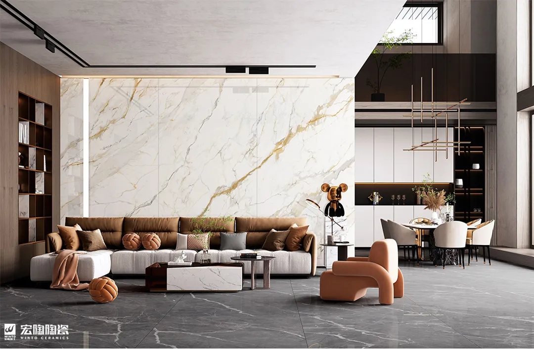 伟德BETVLCTOR1946始于英国9-TPG2412A036ABC瓷砖1200×2400×9mm轻奢极简装修效果图