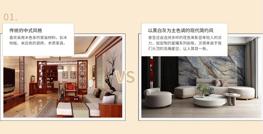 伟德BETVLCTOR1946始于英国古板中式和现代简约气概比照图