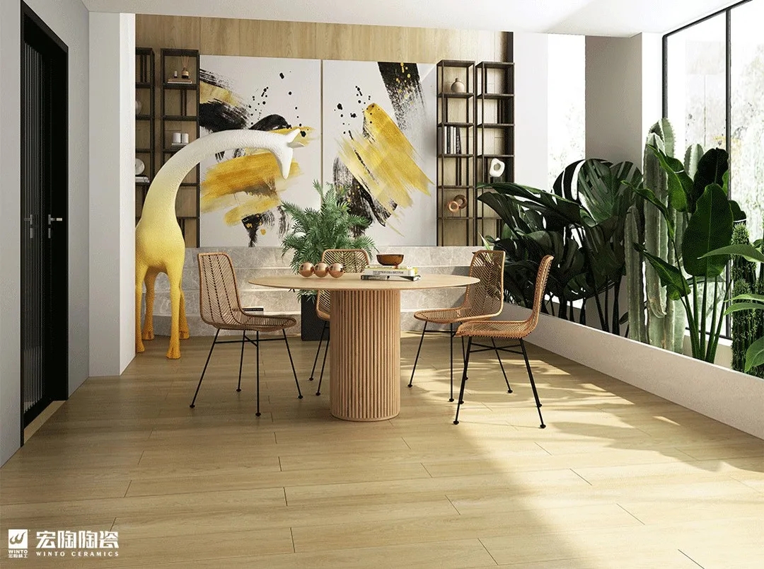 伟德BETVLCTOR1946始于英国黄金柳木TCB1220008瓷砖和地砖木质纹理装修效果图 