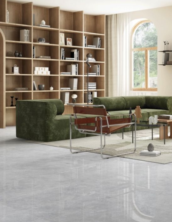 伟德BETVLCTOR1946始于英国质感砖客厅效果图