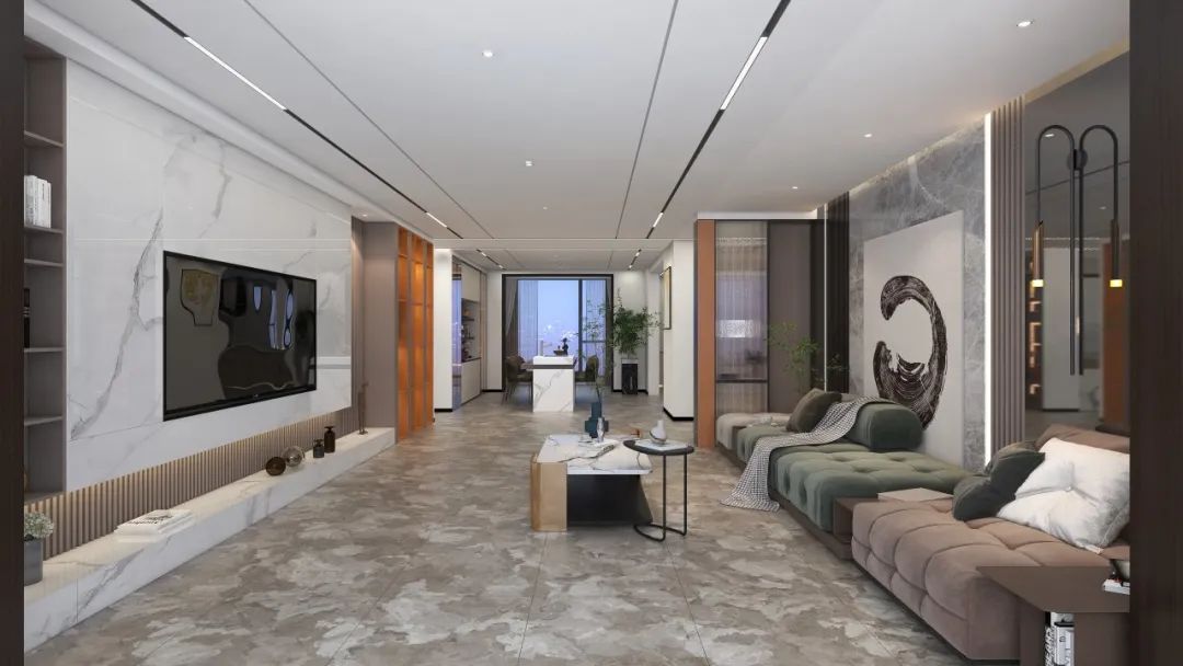 伟德BETVLCTOR1946始于英国陶瓷大板马赛金棕装修效果图