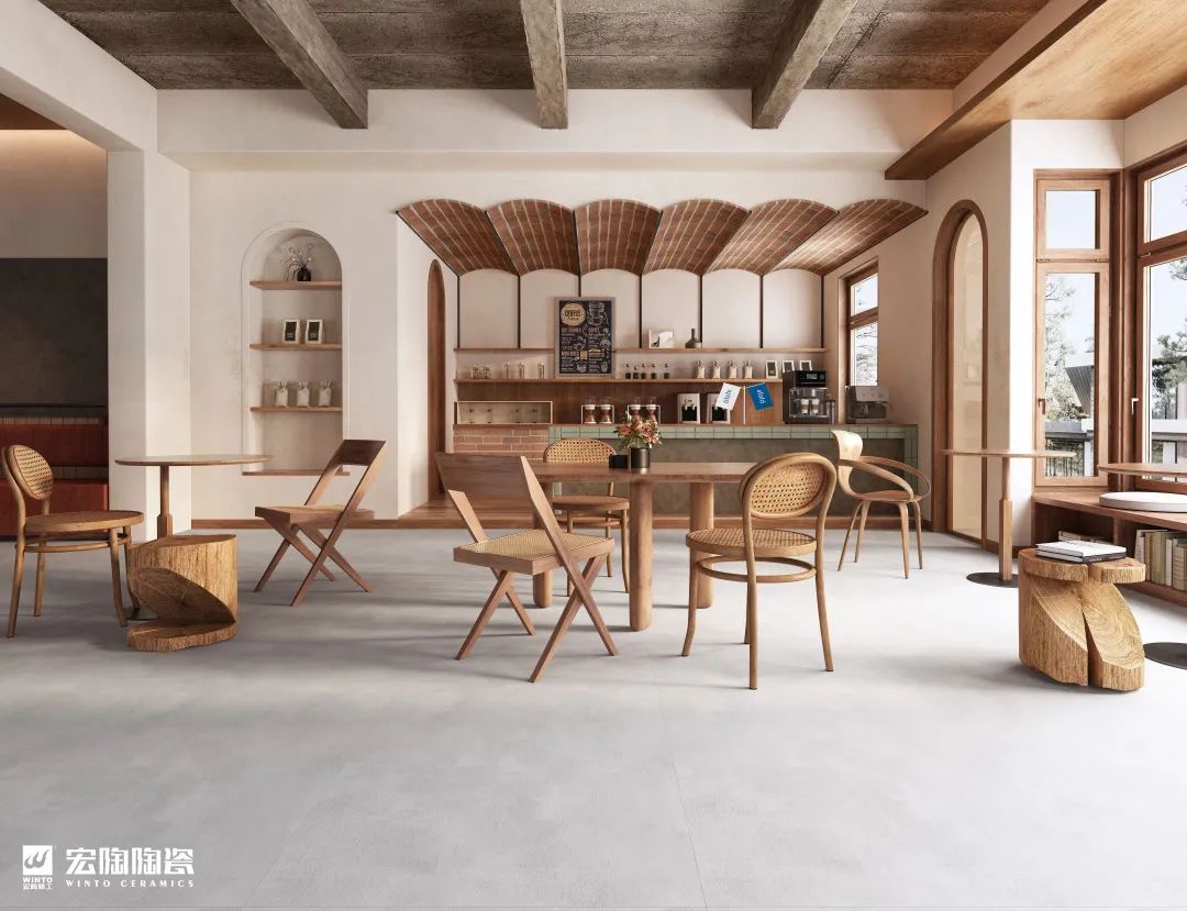 伟德BETVLCTOR1946始于英国750x1500mm天缥灰TG157208质感砖效果图