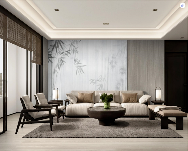 伟德BETVLCTOR1946始于英国质感砖会客厅装修效果图