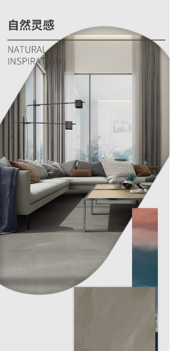 伟德BETVLCTOR1946始于英国地砖.瓷砖自然灵感TG157186 太空灰质感砖效果图